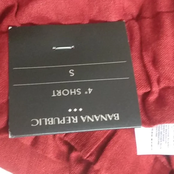 Banana Republic Terracotta Red Linen Blend Shorts Bag Waist - Picture 11 of 11